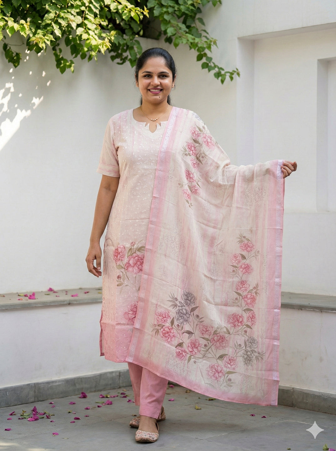 Linen cotton salwar set