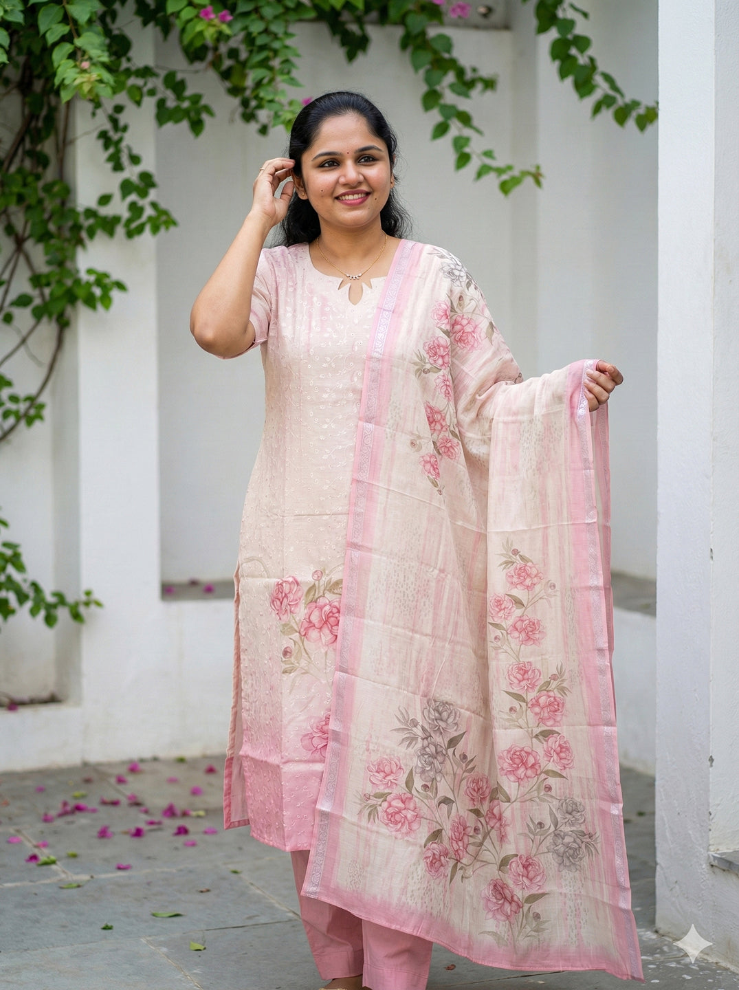 Linen cotton salwar set
