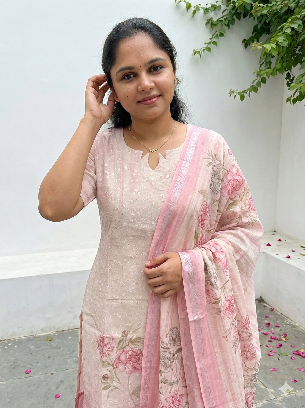 Linen cotton salwar set