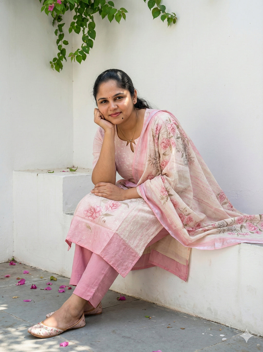 Linen cotton salwar set