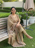 Semi tussar salwar set