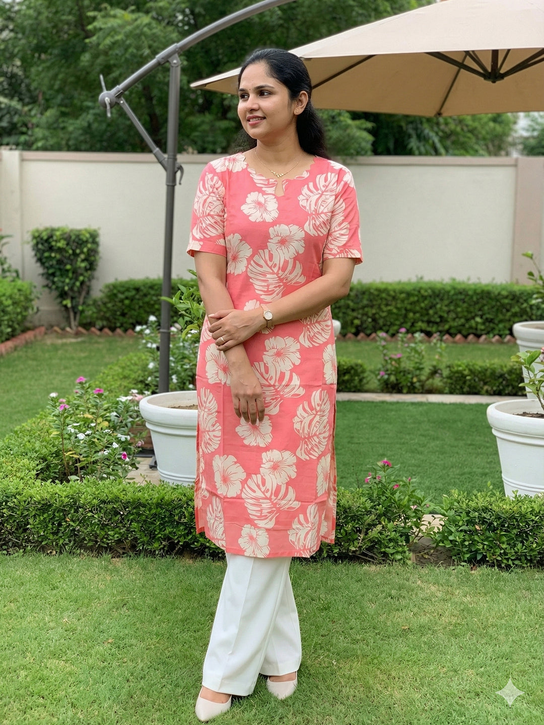 Soft cotton Kurti - Peach
