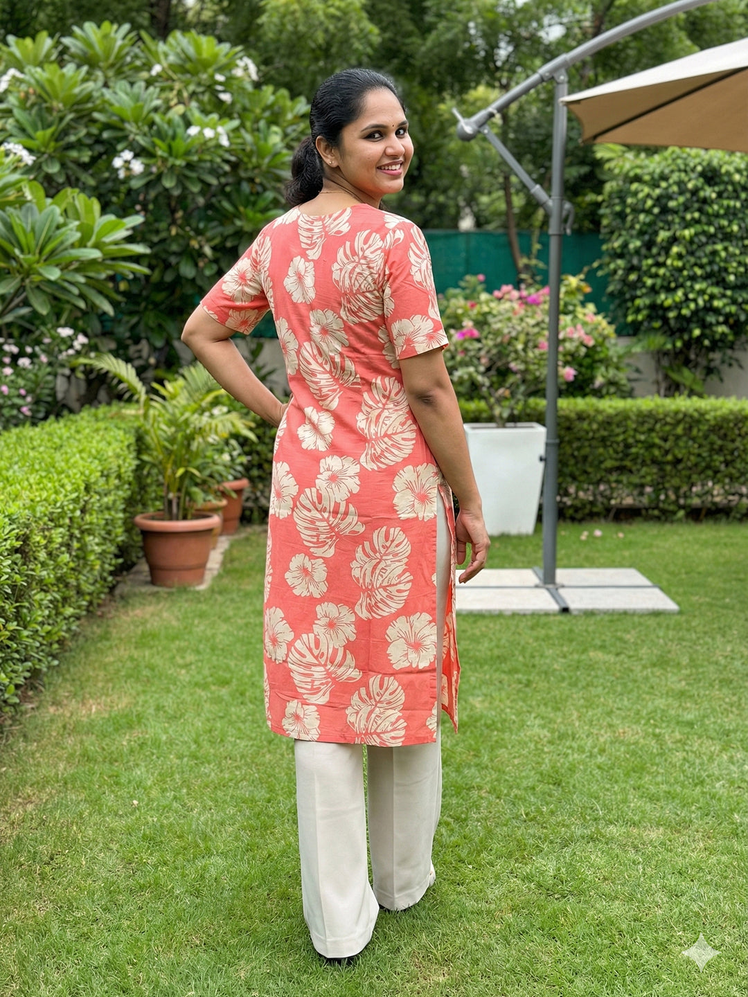 Soft cotton Kurti - Peach