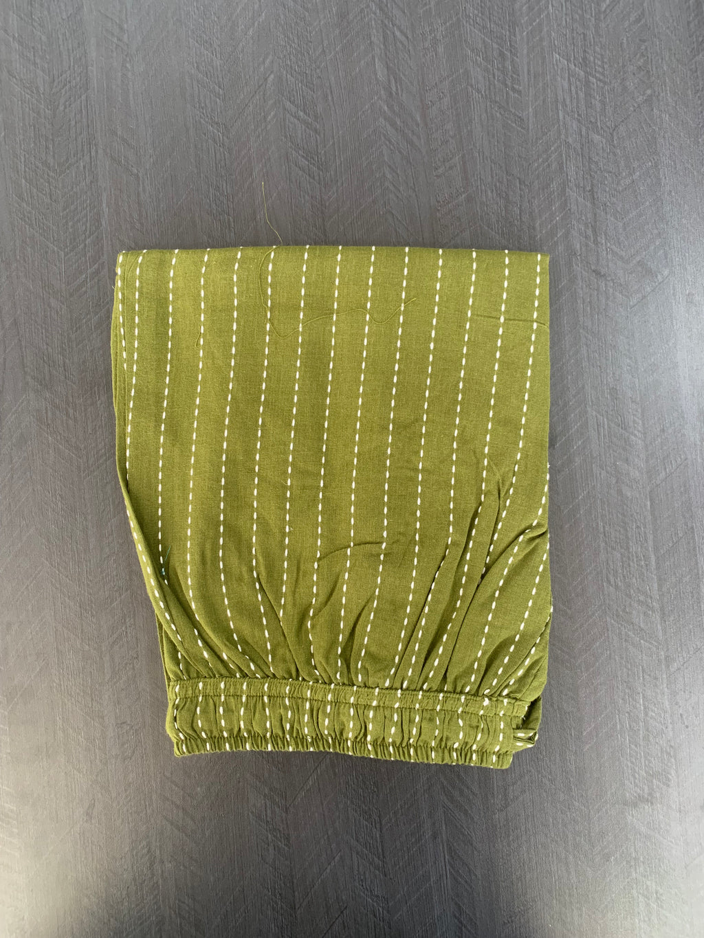 Olive green handloom cotton coord set