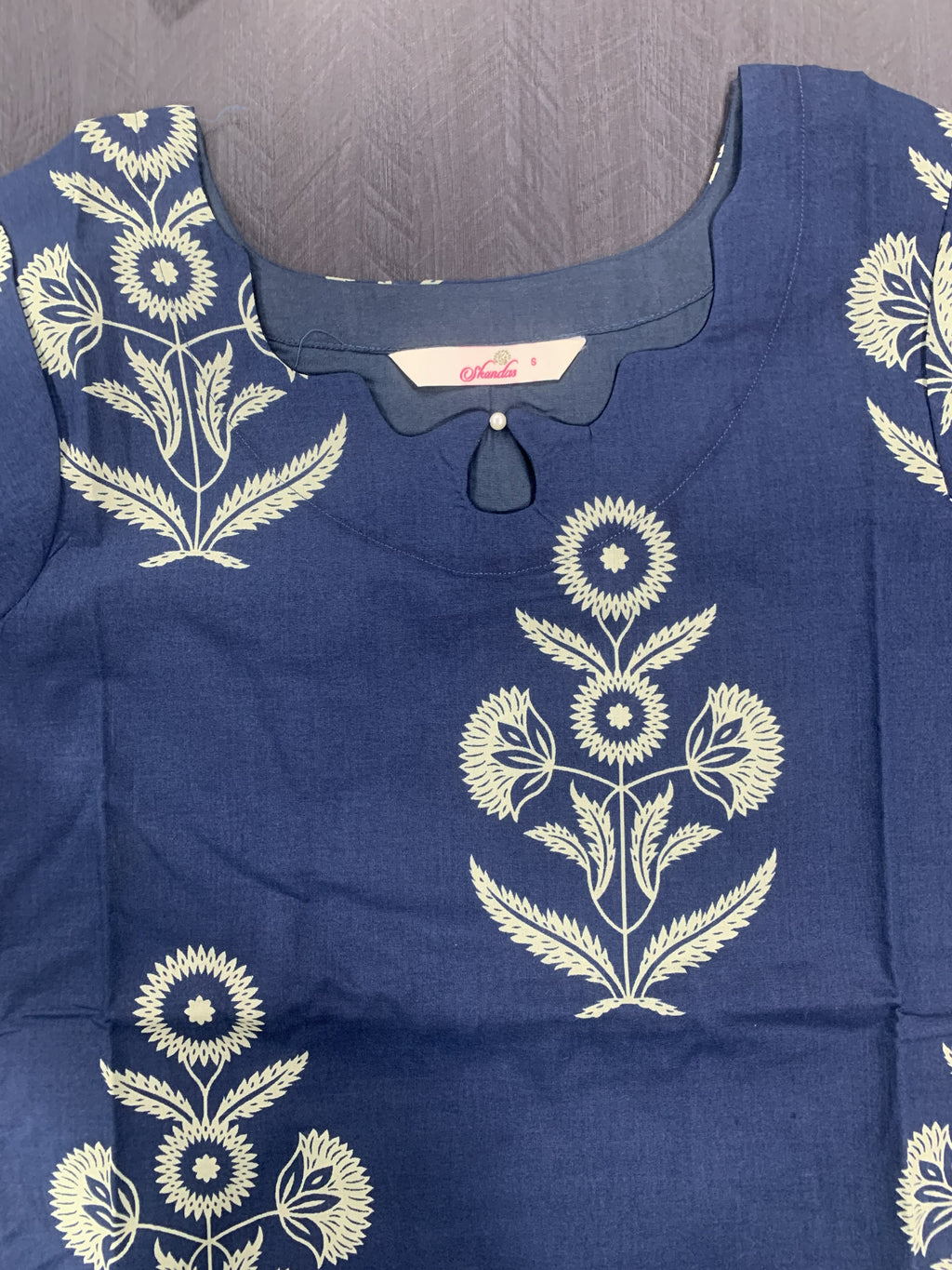 Soft cotton indigo blue coord set