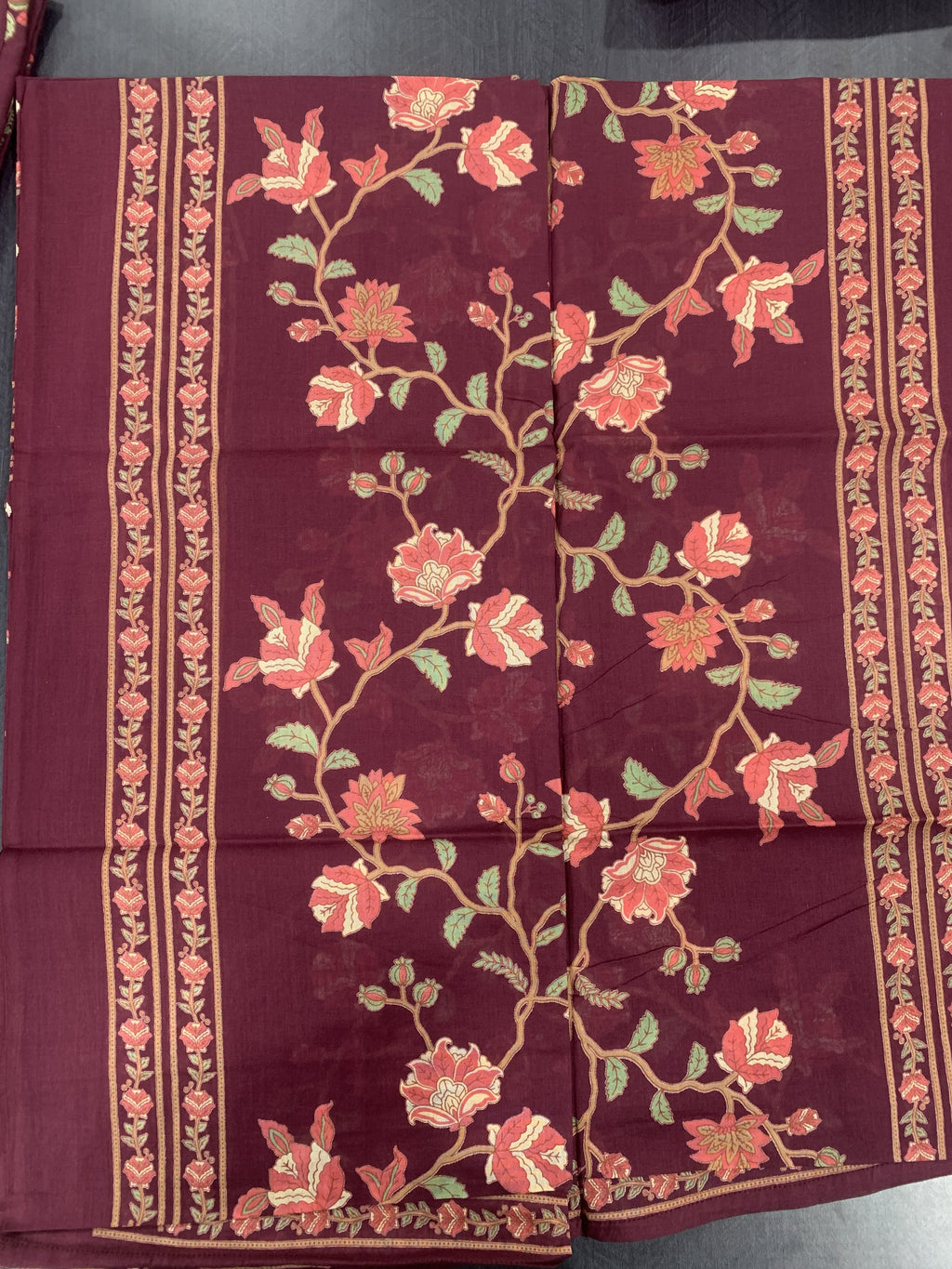Dark Maroon Soft Cotton Salwar Set