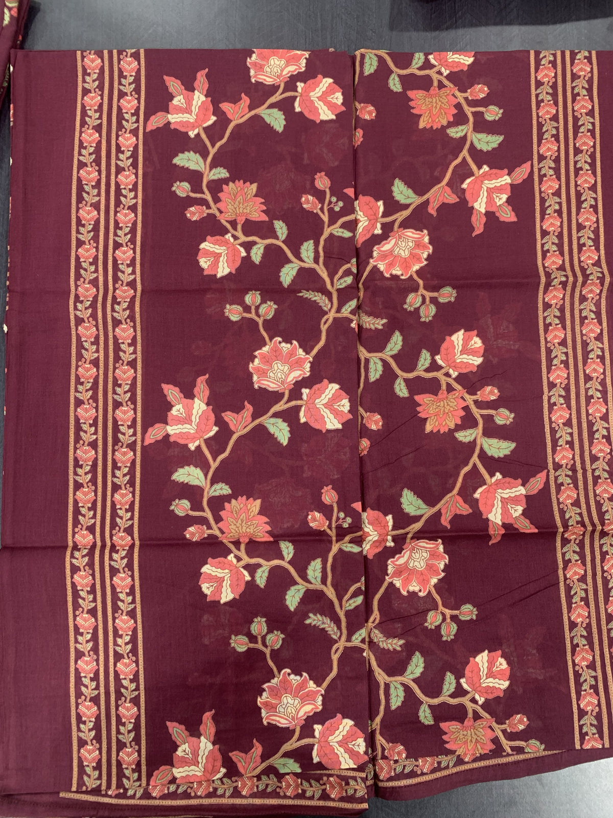 Dark Maroon Soft Cotton Salwar Set