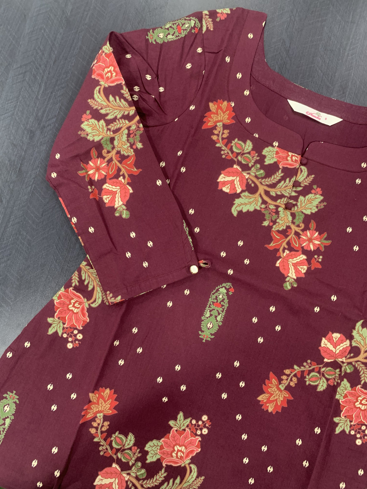 Dark Maroon Soft Cotton Salwar Set