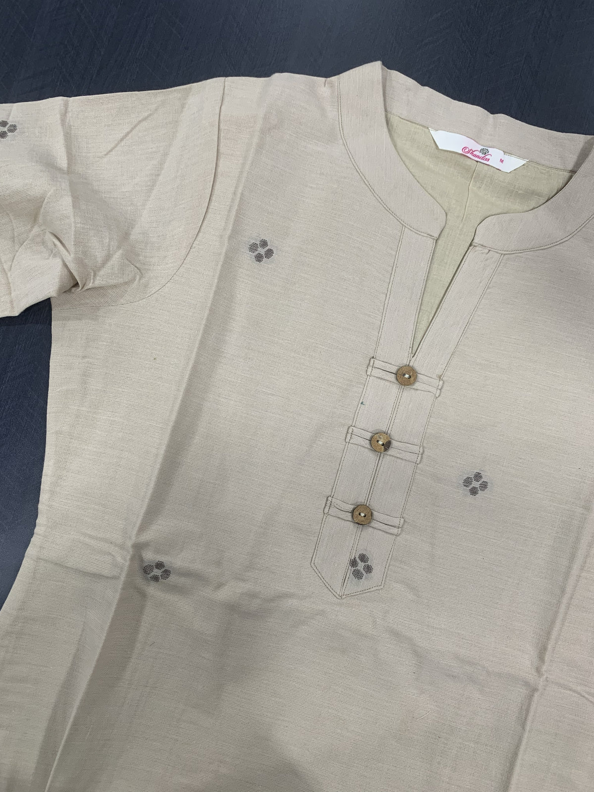 Flex cotton beige color coord set